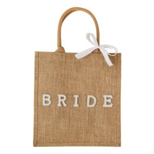 Väska i Jute Bride med Rosett