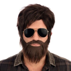 Vegas Semesterkille Perukset Brun - One size