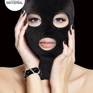 Velvet & Velcro Mask with Eye and Mouth Opening