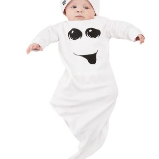 Vitt Spöke Dräkt till Baby med Hatt
