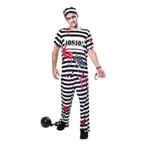 Zombie Fånge Maskeraddräkt - Medium
