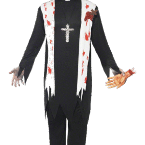 Zombiepräst Maskeraddräkt M